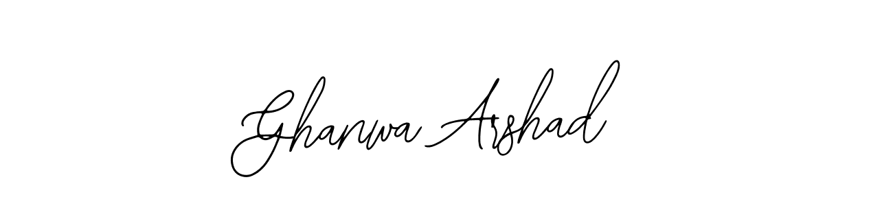 Design your own signature with our free online signature maker. With this signature software, you can create a handwritten (Bearetta-2O07w) signature for name Ghanwa Arshad. Ghanwa Arshad signature style 12 images and pictures png