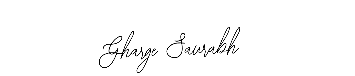 How to make Gharge Saurabh signature? Bearetta-2O07w is a professional autograph style. Create handwritten signature for Gharge Saurabh name. Gharge Saurabh signature style 12 images and pictures png