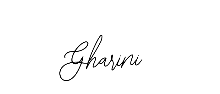 Design your own signature with our free online signature maker. With this signature software, you can create a handwritten (Bearetta-2O07w) signature for name Gharini. Gharini signature style 12 images and pictures png