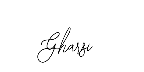 Use a signature maker to create a handwritten signature online. With this signature software, you can design (Bearetta-2O07w) your own signature for name Gharsi. Gharsi signature style 12 images and pictures png