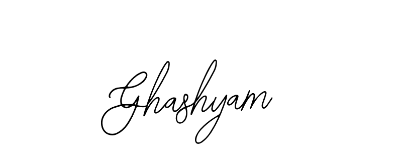 Use a signature maker to create a handwritten signature online. With this signature software, you can design (Bearetta-2O07w) your own signature for name Ghashyam. Ghashyam signature style 12 images and pictures png