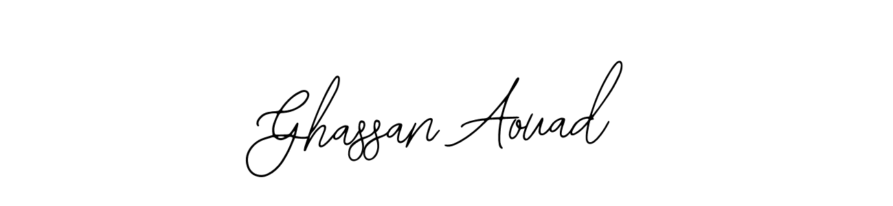 Make a beautiful signature design for name Ghassan Aouad. With this signature (Bearetta-2O07w) style, you can create a handwritten signature for free. Ghassan Aouad signature style 12 images and pictures png
