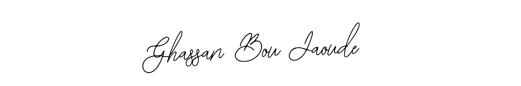 Use a signature maker to create a handwritten signature online. With this signature software, you can design (Bearetta-2O07w) your own signature for name Ghassan Bou Jaoude. Ghassan Bou Jaoude signature style 12 images and pictures png