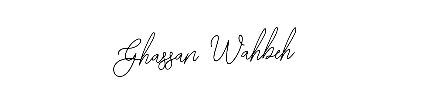 It looks lik you need a new signature style for name Ghassan Wahbeh. Design unique handwritten (Bearetta-2O07w) signature with our free signature maker in just a few clicks. Ghassan Wahbeh signature style 12 images and pictures png