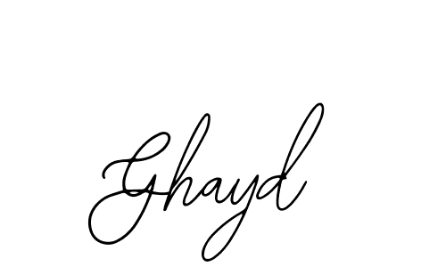 You should practise on your own different ways (Bearetta-2O07w) to write your name (Ghayd) in signature. don't let someone else do it for you. Ghayd signature style 12 images and pictures png