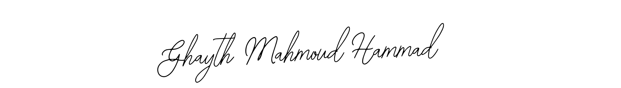 if you are searching for the best signature style for your name Ghayth Mahmoud Hammad. so please give up your signature search. here we have designed multiple signature styles  using Bearetta-2O07w. Ghayth Mahmoud Hammad signature style 12 images and pictures png