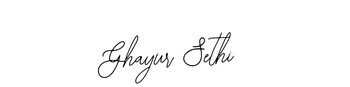 Also You can easily find your signature by using the search form. We will create Ghayur Sethi name handwritten signature images for you free of cost using Bearetta-2O07w sign style. Ghayur Sethi signature style 12 images and pictures png