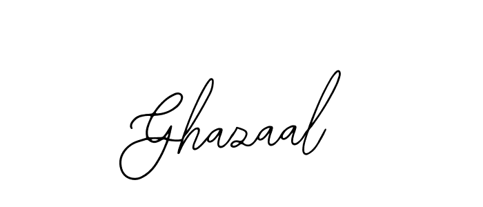 You should practise on your own different ways (Bearetta-2O07w) to write your name (Ghazaal) in signature. don't let someone else do it for you. Ghazaal signature style 12 images and pictures png