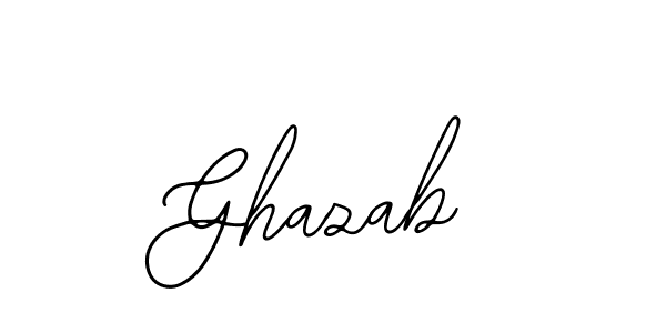How to make Ghazab signature? Bearetta-2O07w is a professional autograph style. Create handwritten signature for Ghazab name. Ghazab signature style 12 images and pictures png