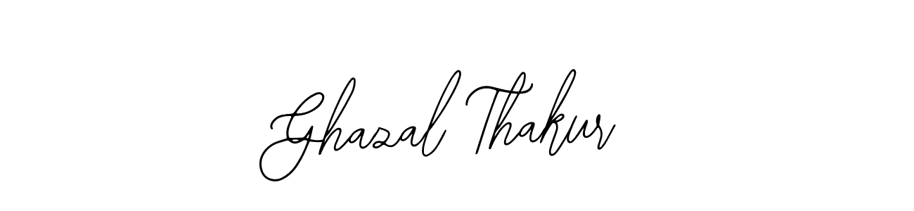 Bearetta-2O07w is a professional signature style that is perfect for those who want to add a touch of class to their signature. It is also a great choice for those who want to make their signature more unique. Get Ghazal Thakur name to fancy signature for free. Ghazal Thakur signature style 12 images and pictures png