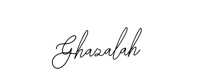 You should practise on your own different ways (Bearetta-2O07w) to write your name (Ghazalah) in signature. don't let someone else do it for you. Ghazalah signature style 12 images and pictures png