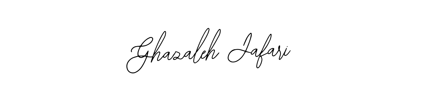 if you are searching for the best signature style for your name Ghazaleh Jafari. so please give up your signature search. here we have designed multiple signature styles  using Bearetta-2O07w. Ghazaleh Jafari signature style 12 images and pictures png