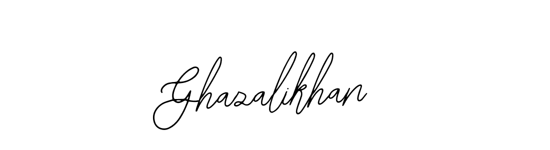 Design your own signature with our free online signature maker. With this signature software, you can create a handwritten (Bearetta-2O07w) signature for name Ghazalikhan. Ghazalikhan signature style 12 images and pictures png