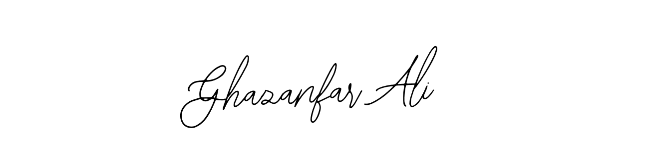 How to make Ghazanfar Ali name signature. Use Bearetta-2O07w style for creating short signs online. This is the latest handwritten sign. Ghazanfar Ali signature style 12 images and pictures png