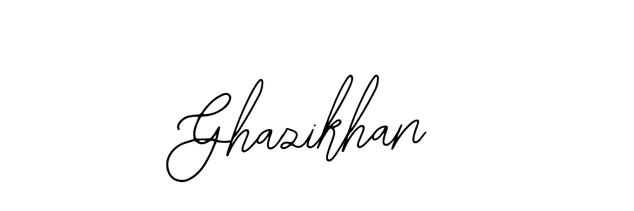 You should practise on your own different ways (Bearetta-2O07w) to write your name (Ghazikhan) in signature. don't let someone else do it for you. Ghazikhan signature style 12 images and pictures png