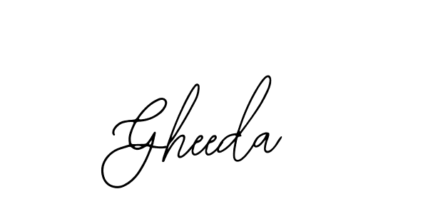 How to make Gheeda signature? Bearetta-2O07w is a professional autograph style. Create handwritten signature for Gheeda name. Gheeda signature style 12 images and pictures png