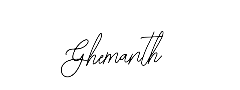 Also You can easily find your signature by using the search form. We will create Ghemanth name handwritten signature images for you free of cost using Bearetta-2O07w sign style. Ghemanth signature style 12 images and pictures png