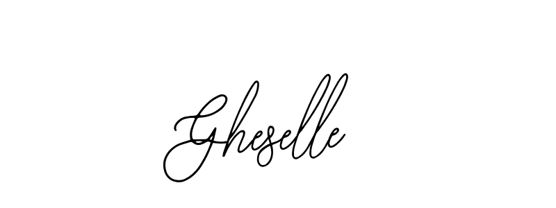 Use a signature maker to create a handwritten signature online. With this signature software, you can design (Bearetta-2O07w) your own signature for name Gheselle. Gheselle signature style 12 images and pictures png