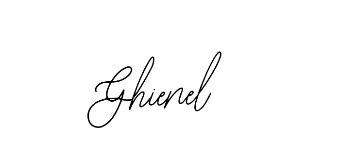 The best way (Bearetta-2O07w) to make a short signature is to pick only two or three words in your name. The name Ghienel include a total of six letters. For converting this name. Ghienel signature style 12 images and pictures png