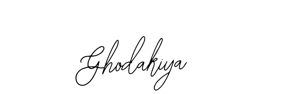 How to make Ghodakiya name signature. Use Bearetta-2O07w style for creating short signs online. This is the latest handwritten sign. Ghodakiya signature style 12 images and pictures png