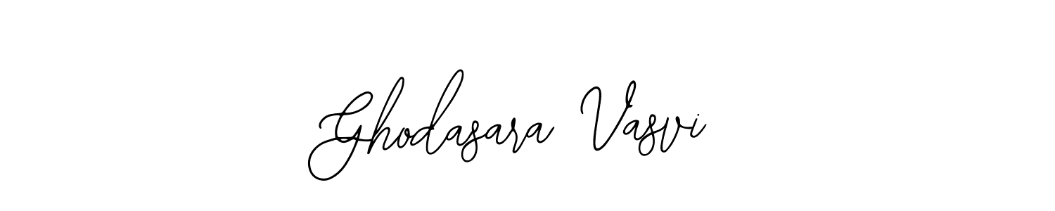 Design your own signature with our free online signature maker. With this signature software, you can create a handwritten (Bearetta-2O07w) signature for name Ghodasara Vasvi. Ghodasara Vasvi signature style 12 images and pictures png