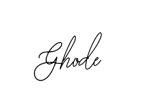Design your own signature with our free online signature maker. With this signature software, you can create a handwritten (Bearetta-2O07w) signature for name Ghode. Ghode signature style 12 images and pictures png