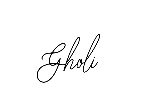 Use a signature maker to create a handwritten signature online. With this signature software, you can design (Bearetta-2O07w) your own signature for name Gholi. Gholi signature style 12 images and pictures png