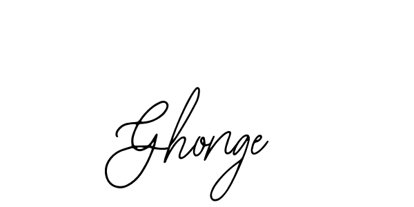 You should practise on your own different ways (Bearetta-2O07w) to write your name (Ghonge) in signature. don't let someone else do it for you. Ghonge signature style 12 images and pictures png