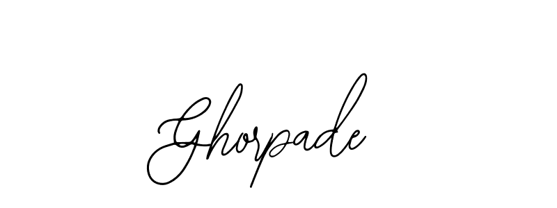 Create a beautiful signature design for name Ghorpade. With this signature (Bearetta-2O07w) fonts, you can make a handwritten signature for free. Ghorpade signature style 12 images and pictures png