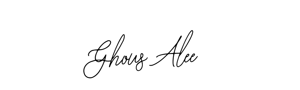 Use a signature maker to create a handwritten signature online. With this signature software, you can design (Bearetta-2O07w) your own signature for name Ghous Alee. Ghous Alee signature style 12 images and pictures png