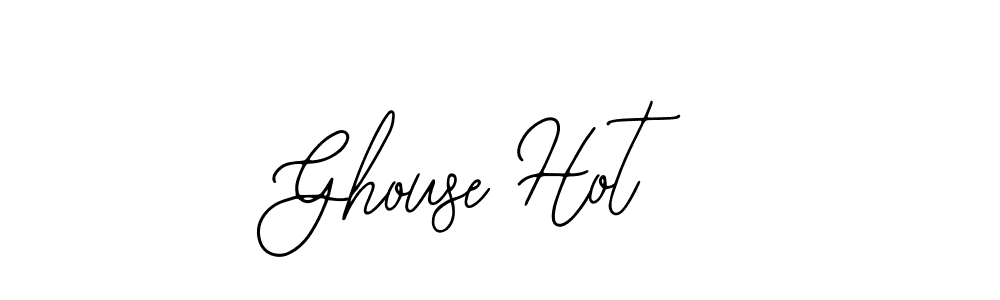 Design your own signature with our free online signature maker. With this signature software, you can create a handwritten (Bearetta-2O07w) signature for name Ghouse Hot. Ghouse Hot signature style 12 images and pictures png