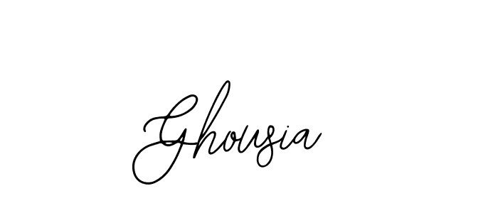 How to make Ghousia signature? Bearetta-2O07w is a professional autograph style. Create handwritten signature for Ghousia name. Ghousia signature style 12 images and pictures png