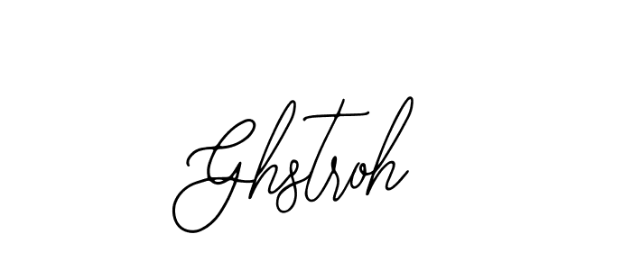 How to Draw Ghstroh signature style? Bearetta-2O07w is a latest design signature styles for name Ghstroh. Ghstroh signature style 12 images and pictures png
