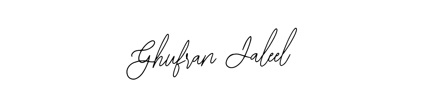 Design your own signature with our free online signature maker. With this signature software, you can create a handwritten (Bearetta-2O07w) signature for name Ghufran Jaleel. Ghufran Jaleel signature style 12 images and pictures png