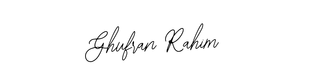 Also You can easily find your signature by using the search form. We will create Ghufran Rahim name handwritten signature images for you free of cost using Bearetta-2O07w sign style. Ghufran Rahim signature style 12 images and pictures png