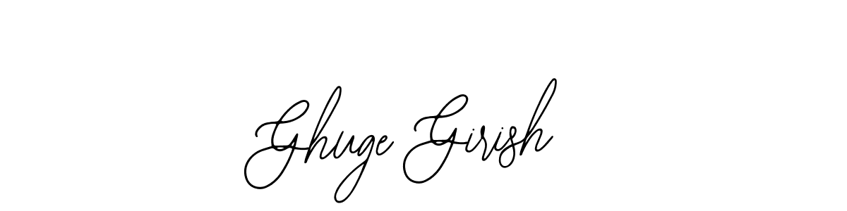 Also You can easily find your signature by using the search form. We will create Ghuge Girish name handwritten signature images for you free of cost using Bearetta-2O07w sign style. Ghuge Girish signature style 12 images and pictures png