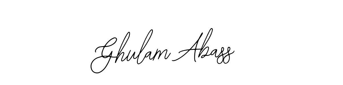 Make a beautiful signature design for name Ghulam Abass. Use this online signature maker to create a handwritten signature for free. Ghulam Abass signature style 12 images and pictures png