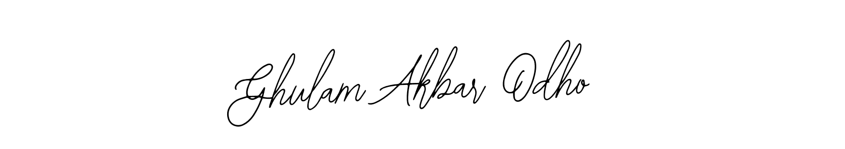 Also we have Ghulam Akbar Odho name is the best signature style. Create professional handwritten signature collection using Bearetta-2O07w autograph style. Ghulam Akbar Odho signature style 12 images and pictures png