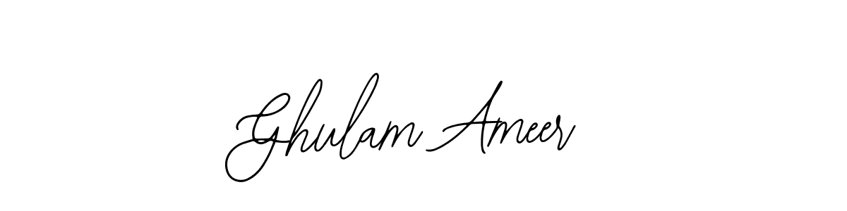 It looks lik you need a new signature style for name Ghulam Ameer. Design unique handwritten (Bearetta-2O07w) signature with our free signature maker in just a few clicks. Ghulam Ameer signature style 12 images and pictures png