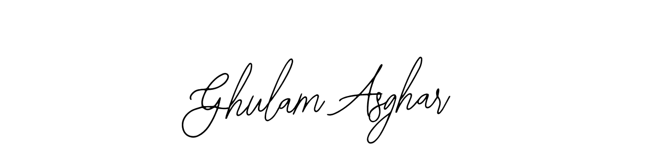 Also we have Ghulam Asghar name is the best signature style. Create professional handwritten signature collection using Bearetta-2O07w autograph style. Ghulam Asghar signature style 12 images and pictures png