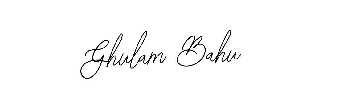 Ghulam Bahu stylish signature style. Best Handwritten Sign (Bearetta-2O07w) for my name. Handwritten Signature Collection Ideas for my name Ghulam Bahu. Ghulam Bahu signature style 12 images and pictures png