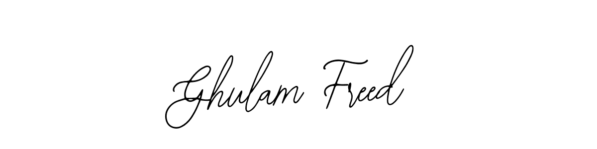 How to make Ghulam Freed signature? Bearetta-2O07w is a professional autograph style. Create handwritten signature for Ghulam Freed name. Ghulam Freed signature style 12 images and pictures png