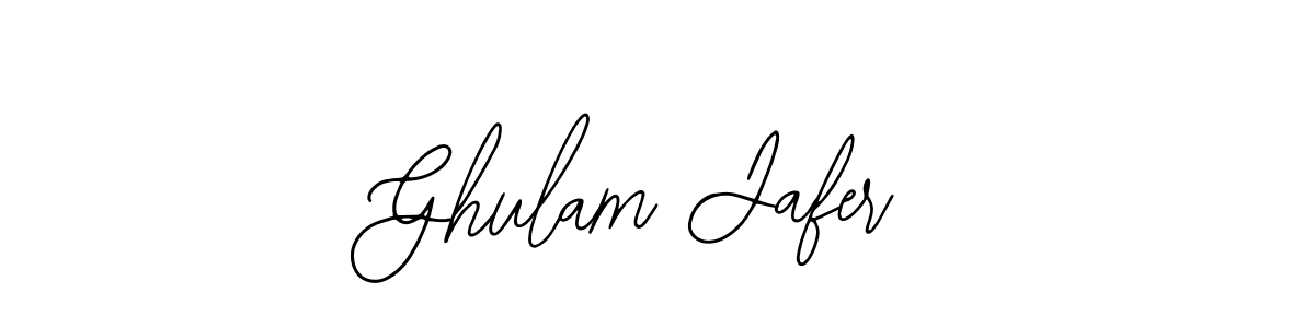 How to Draw Ghulam Jafer signature style? Bearetta-2O07w is a latest design signature styles for name Ghulam Jafer. Ghulam Jafer signature style 12 images and pictures png