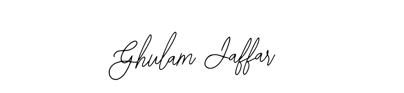 Design your own signature with our free online signature maker. With this signature software, you can create a handwritten (Bearetta-2O07w) signature for name Ghulam Jaffar. Ghulam Jaffar signature style 12 images and pictures png