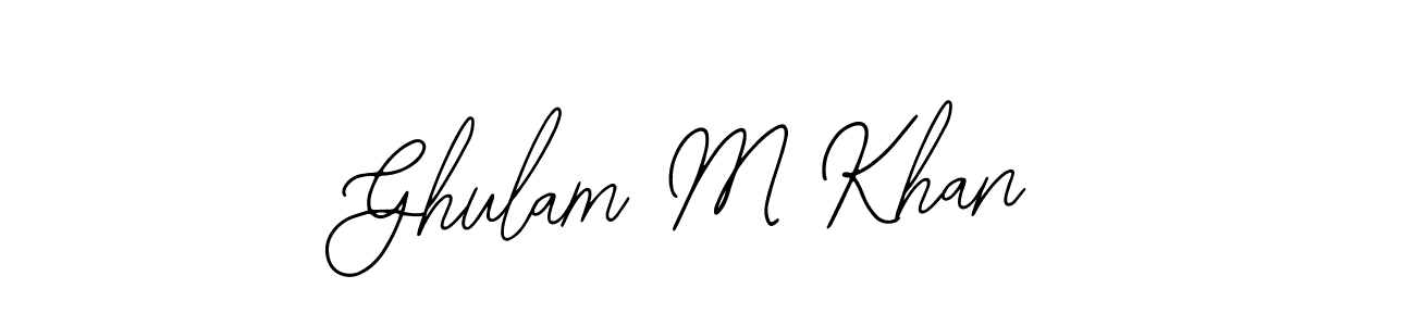 It looks lik you need a new signature style for name Ghulam M Khan. Design unique handwritten (Bearetta-2O07w) signature with our free signature maker in just a few clicks. Ghulam M Khan signature style 12 images and pictures png