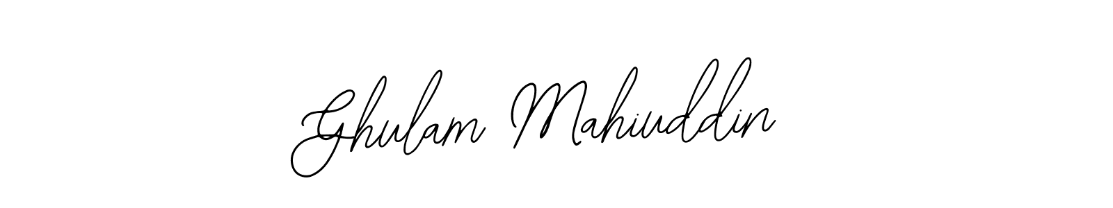 Also You can easily find your signature by using the search form. We will create Ghulam Mahiuddin name handwritten signature images for you free of cost using Bearetta-2O07w sign style. Ghulam Mahiuddin signature style 12 images and pictures png