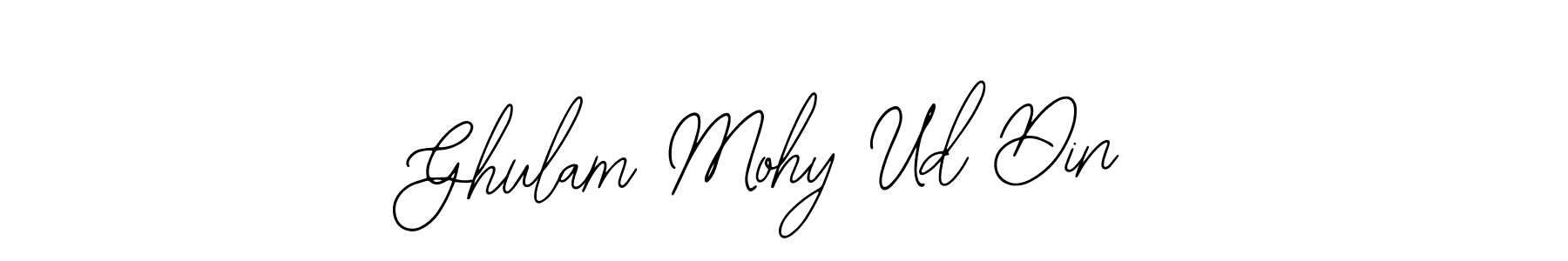 Use a signature maker to create a handwritten signature online. With this signature software, you can design (Bearetta-2O07w) your own signature for name Ghulam Mohy Ud Din. Ghulam Mohy Ud Din signature style 12 images and pictures png