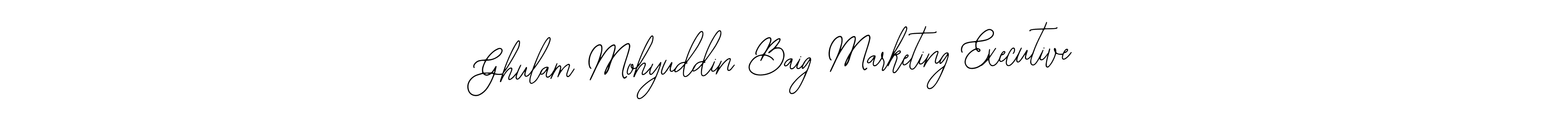 How to make Ghulam Mohyuddin Baig Marketing Executive signature? Bearetta-2O07w is a professional autograph style. Create handwritten signature for Ghulam Mohyuddin Baig Marketing Executive name. Ghulam Mohyuddin Baig Marketing Executive signature style 12 images and pictures png