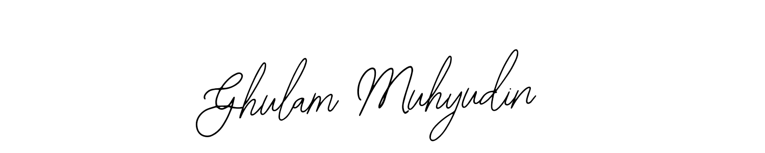 It looks lik you need a new signature style for name Ghulam Muhyudin. Design unique handwritten (Bearetta-2O07w) signature with our free signature maker in just a few clicks. Ghulam Muhyudin signature style 12 images and pictures png