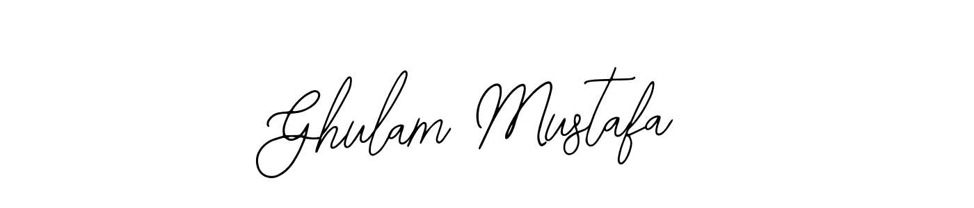 Similarly Bearetta-2O07w is the best handwritten signature design. Signature creator online .You can use it as an online autograph creator for name Ghulam Mustafa. Ghulam Mustafa signature style 12 images and pictures png